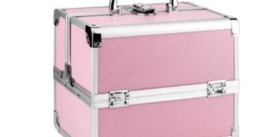 Maletín de maquillaje rosa